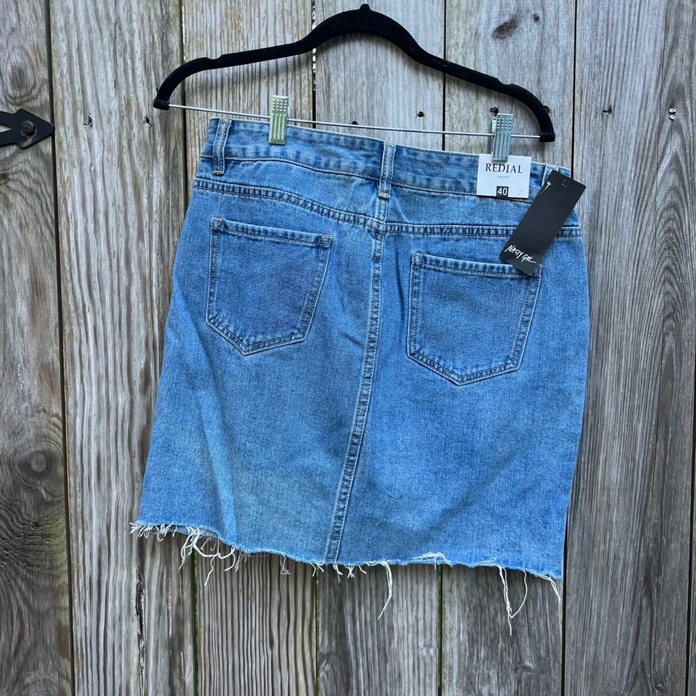 REDIAL Nasty Gal Paris Denim Women’s Skirt Sz 40 Euro Women’s 8-10 NWT NEW - Picture 6 of 9